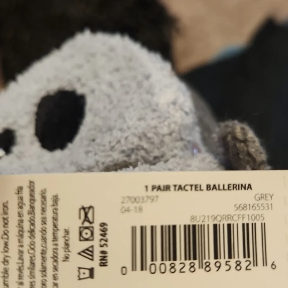 [No Boundaries] Grey Tactel Ballerina Socks